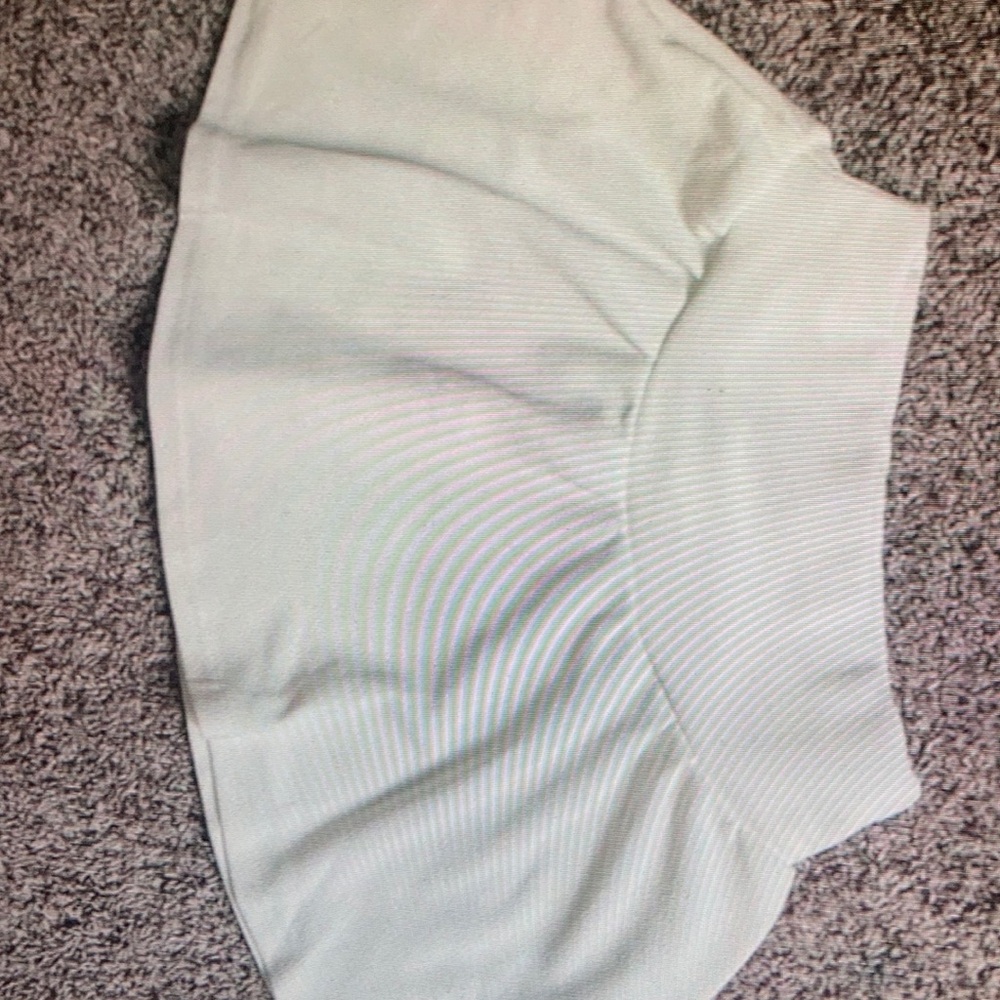 Shein Girls loose fit high waisted white skirt